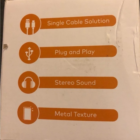 Kogoda Type C PC Desktop Computer Small Speaker Stereo Sound USB Cable Included - Picture 4 of 4